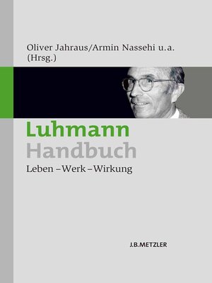 cover image of Luhmann-Handbuch